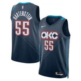 Dres Oklahoma City Thunder Isaiah Hartenstein Nike 2025-26 City Edition Crno Swingman